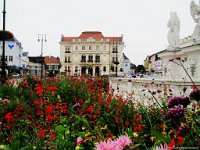 0062  Platz mit Staudenblumen dekoriert. Ist das nicht herrlich?
