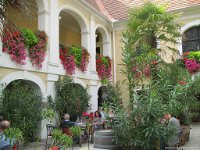0162  Der Innenhof des Lokals Holzapfel ist sehr schoen.